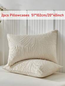 2pcs Khaki Boho Style Cutout Tufted Pillowcases, Vintage Farmhouse Chic Polyester Decorative Pillow Covers Suitable For All Seasons, Decor, Machine Washable, Inserts Not Included - Khaki - View 10