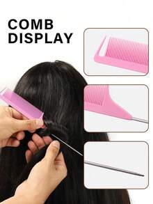 6pcs Hair Styling Set, Including Spray Bottle, Comb, Smooth Brush, Styling Brush, Tail Comb, Hair Accessories, Suitable For Makeup, Hairstyling - Multicolor - View 11