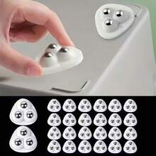 20 piezas Ruedas giratorias de 360° con cojinete de bolas de acero inoxidable autoadhesivas - Diseño compacto, estructura resistente, adecuadas para renovación del hogar, proyectos DIY, fabricación de muebles y electrodomésticos de cocina - modelo de 3 ruedas - Ver 8