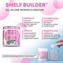 Women's Creatine Monohydrate Powder With BCAAs, Collagen, Myo-Inositol, L-Glutamine, & More For Optimal Wellness & Beauty Support – Shelf Builder - 一 - 查看 6