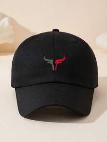 1pc Men's Casual Minimalist Bull Graphic Adjustable Baseball Cap, Suitable For Daily And Outdoor Wear,Summer,Beach,Holiday - Multicolor - View 8