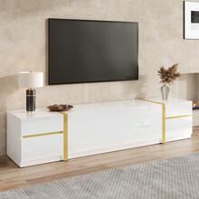 Television Stands & Entertainment Centers - White + MDF + Particle Board - View 6