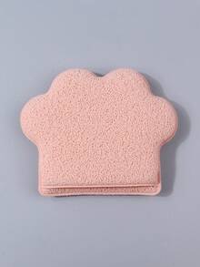 4件套猫爪形洁面海绵，柔软木浆棉质卸妆去角质磨砂垫，可悬挂使用，适合敏感肌肤 - 彩色 - 查看 13