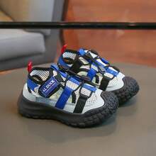 Casual Children's Functional Sandals, New Summer Closed-Toe Adjustable Strap Soft Bottom Anti-Slip Breathable Toddler Walking Shoes, Suitable For Daily Outdoor Activities And Vacation - Blue - View 2