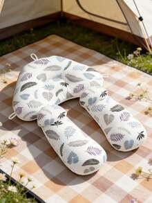 新款婴儿枕，柔软婴儿枕，防扁头枕，双面四季通用婴儿安抚枕，毛绒树叶羽毛设计，新生儿礼物，升级版男女通用婴儿枕 - C款 - 查看 8