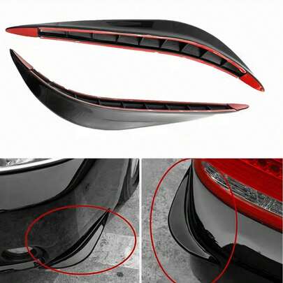 2pcs Car Corner Anti-Scratch Guards, Universal Automotive Body Bumper Protector Strips, Decorative Front & Rear Trim