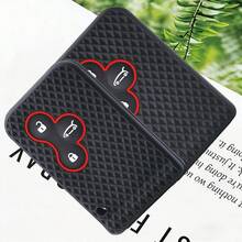 Bao đựng chìa khóa xe hơi bằng silicon mềm cao cấp dành cho Renault Scenic Clio Logan Megane 2 3 Koleos, loại 3 nút. - đen - Xem 4