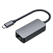 Adaptador LAN de 2500Mbps, Tarjeta de red Ethernet Gigabit de 2.5Gbps, Adaptador de aleación de aluminio de Tipo-C a RJ45, Receptor mini inalámbrico de 2.4G encriptado, compatible con PC/portátil Win7/10/11, plug and play sin necesidad de controlador - Multicolor - Ver 13