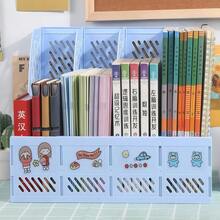 4-Tier File Organizer Rack, Thickened Document Holder Tray, Office Supplies Storage Shelf, Student Desk Top Book Stand - Multicolor - View 8