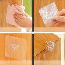 3/11/16Pcs Easy Install Adhesive Hooks & Shelf Brackets – Drill-Free Design, Seamless Fit, Suitable For Closet Organization - Multicolor - View 4