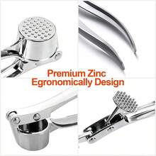 专业厨房蒜蓉压榨器、蒜蓉切碎器、姜蓉压榨器、去皮器、榨汁器、蒜泥器 - 彩色 - 查看 8