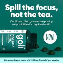 Miriyalyad Goli Matcha Mind Gummies - Green Tea Leaves Powder With Cognizin For Focus, Attention And Brain Health, Vegan, Non-GMO, Gluten-Free & Gelatin Free - 1PC - 查看 3
