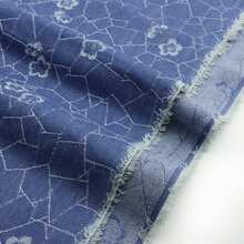 1 件预洗花纹格纹牛仔布 - 68.89x19.69 英寸（175x50 厘米），适用于 DIY 手工艺项目、帽子钱包制作、沙发套及其他手工制品、发饰材料。 - 預設 - 查看 3