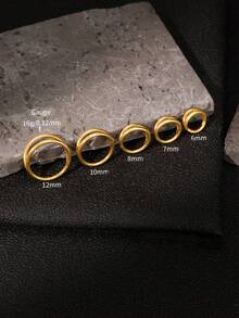 1 chiếc khuyên mũi đôi bằng thép titan 16G/Khuyên tai dạng vòng gập/Khuyên tai vành tai/Khuyên tai daith/Khuyên tai helix/Khuyên tai conch/Khuyên tai sụn/Khuyên tai tối giản - Nhiều màu - Xem 4