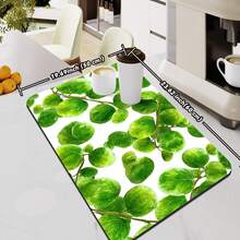 Tấm lót cốc cách nhiệt in hình lá cây, đế cao su thấm hút chống trượt, dùng cho mặt bàn bếp, nhanh khô và dễ vệ sinh. - Màu sắc - Xem 18