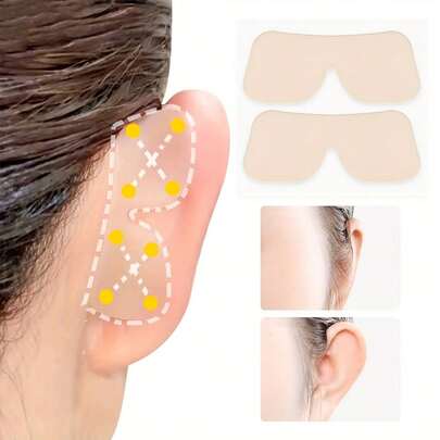 2/6/8/12pcs Thick Ear Pads, Suitable For Dancing, Parties, Photography And Makeup, Unisex Facial Makeup Tools, Beauty Patches, Dance Accessories, Comfortable Fit, Soft Silicone Material, Silicone Ear Pads, Dance Earbuds, Makeup Ear Pads, For Dancers And Performers, Stage Performance Equipment, Party Makeup Tools, Invisible Earbuds, Fashionable Dance Accessories, Low Allergy Stickers, Flexible Earbuds, Makeup Earbuds, Beauty Patches, Performers, Makeup Artists