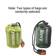 Bộ 2/4 áo mưa khẩn cấp có mũ trùm đầu, dày dặn, cách nhiệt, có thể tái sử dụng - Đồ dùng thiết yếu nhẹ, chất lượng cao cho cắm trại, leo núi và các hoạt động ngoài trời. - Nhiều màu - Xem 4