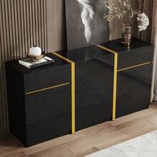 Buffets & Sideboards - Black + MDF + Particle Board - View 7