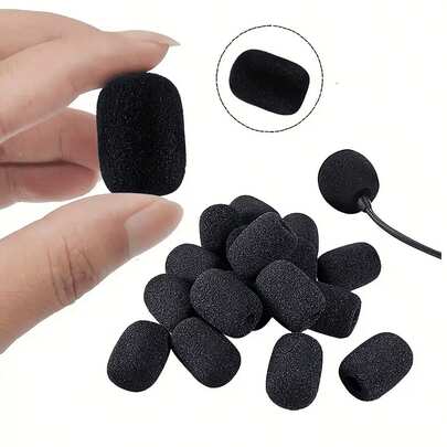 Funda de espuma creativa para amplificador, auriculares y micrófono, anti-salpicaduras y reducción de ruido, accesorio para micrófono