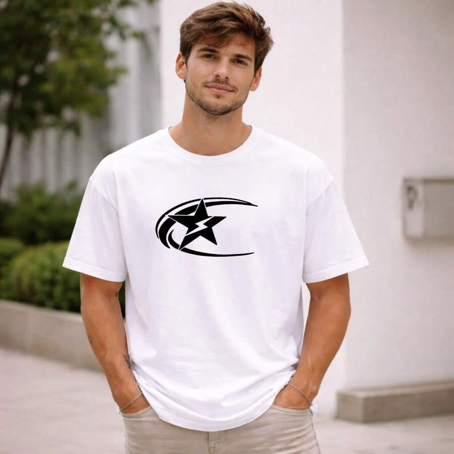 Camisa Masculina Academia Shopping Conforto E Qualidade ESTRELA RAIO Tecido Premium ENVIO IMEDIATO