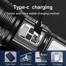 超亮260000流明LED手电筒 - 可充电、防水战术手电筒,带变焦和双照明模式、远射COB光束、内置电池移动电源,可用于紧急情况 - 手電筒 - 查看 9
