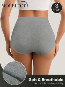 Bộ 3 chiếc quần lót nữ cạp cao không đường may, nâng mông, co giãn tốt và thoáng khí. - Nhiều màu - Xem 4