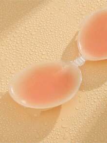 1 Pair Ladies' Waterproof Thickened Silicone Breast Petals For Small Breast Lift Up & Push In, Special For Wedding Photography - Quả mơ - Xem 6