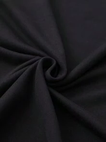 Kaw Is Law 1 Pcs Women's Plus Size 220g T-Shirt Funny Oversized Graphic Short Sleeve Tee Novelty Shirt 100% Polyester Casual Crew Neck Top - 黑色 - 查看 3