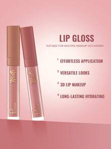 Pudaier Velvet Matte Lip Glaze - Long-Lasting Liquid Lipstick, Moisturizing And Non-Sticky, Luxurious Velvet Texture, Suitable For Various Makeup Looks, Essential Beauty Tool For Women, Perfect Gift - 02 - View 5
