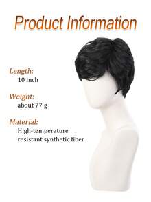 Women's Short Pixie Cut Wig, Glueless Laceless Front Bangs Layered Natural Straight Hair, Full Machine Made Wig - Multicolor - View 5
