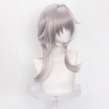 Tóc giả cosplay Yewell, phụ kiện đội đầu nhập vai, dòng sản phẩm hàng ngày, phụ kiện cosplay Nhật Bản đa dạng kiểu dáng, phù hợp cho các buổi tiệc riêng, nhập vai hàng ngày và Halloween. - Bạc - Xem 6
