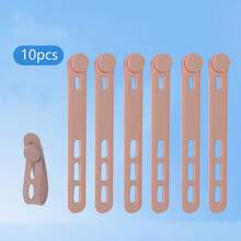 10 chiếc dây buộc silicon, dụng cụ sắp xếp cáp, dây buộc chống thất lạc tai nghe và cáp sạc, bộ chia cáp dữ liệu, dây buộc gọn gàng. - A - Xem 11