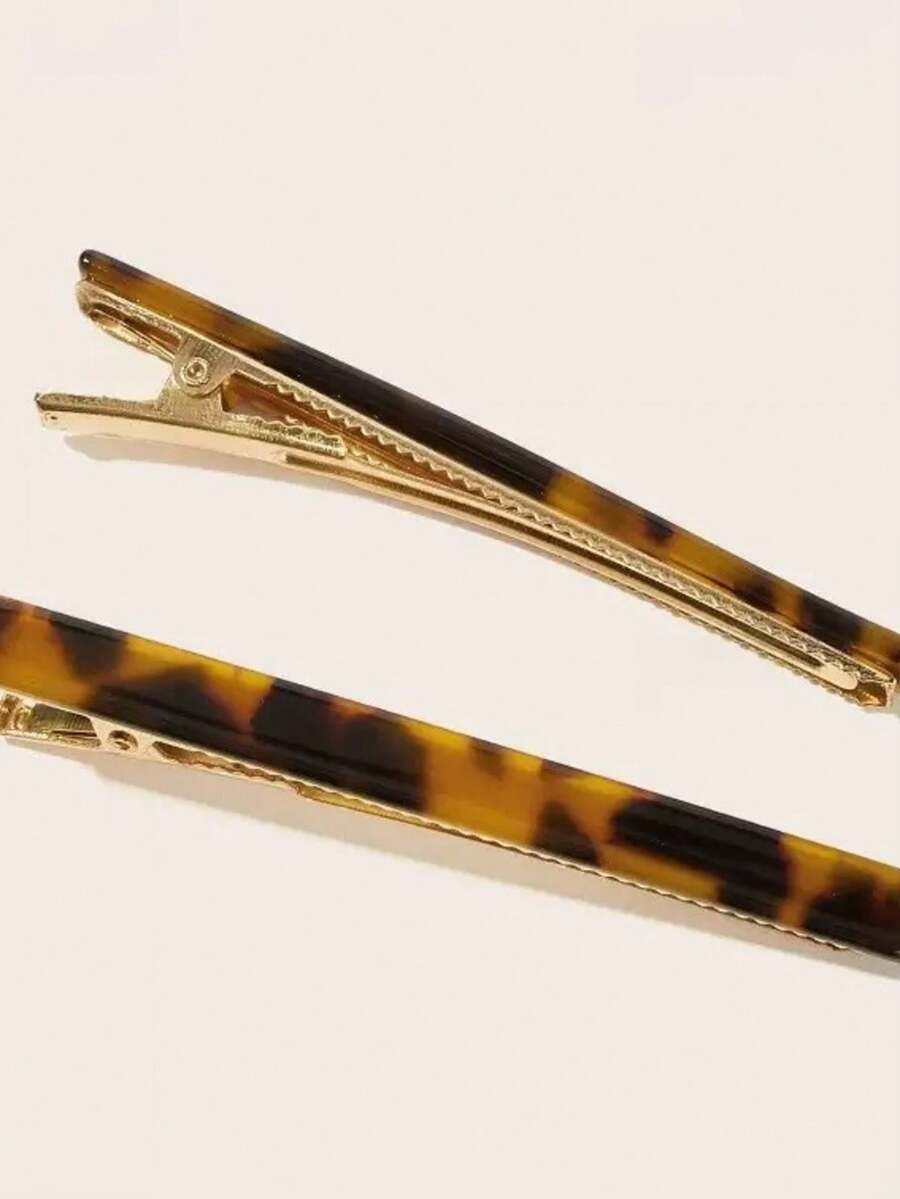 Kẹp tóc mái lệch tối giản thanh lịch, kẹp tóc mái bằng acetate, kẹp tóc kiểu Pháp. - Nhiều màu - Xem 1