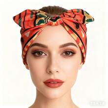 1 chiếc băng đô co giãn in họa tiết Châu Âu và Châu Phi, băng đô thể thao/yoga bản rộng, bán sỉ - Nhiều màu - Xem 3