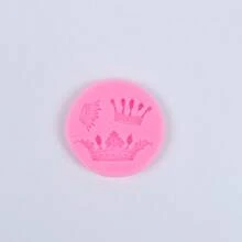 1 pièce Moule en silicone pour patch en résine, moule pour patch de barrette à cheveux avec nœud couronne, convient pour les patchs de coque de téléphone, les pendentifs de bijoux, les pendentifs de porte-clés, les loisirs créatifs DIY - Rose bonbon - Voir 12