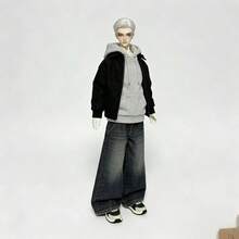 10.24英寸动漫风格时尚BJD娃娃，收藏级BJD/OB11，全新男士化妆娃娃，帅气可爱酷炫，适合14岁及以上人群，可动关节BJD娃娃，精美礼物 - 彩色 - 查看 12