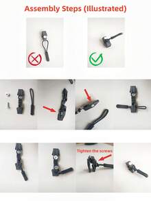 通用拉链维修套装 - 易于安装的无缝拉链拉片，适用于夹克、行李箱、背包、靴子 - 耐用黑色拉链拉片 - 彩色 - 查看 5