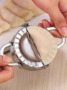 Stainless Steel Dumpling Maker,Dumpling Skin Cutter,Kitchen Handmade Dumpling Wrapping Tool,Meat Filled Cake Roller,Dough Cutter And Shaping Tool,Kitchen Baking Assistant,For Making Dumplings And Pastries - Multicolor - View 2