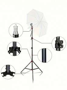 2m Adjustable Tripod Light Stand, Foldable & Extendable - View 3
