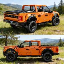 Off-Road Pickup Truck Building Block Set – Mechanical Engineering Truck Model With Opening Doors And Hood – Collector-Grade Construction Toy For Adults And Teens – Gift For Car Enthusiasts (1400pcs/750pcs) - Multicolor - View 8