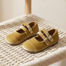 1 pereche pantofi casual pentru fete 2026 primăvara nouă pantofi de prințesă ușori, confortabili și respirabili, cu talpă moale, antiderapantă, pentru copii mari - Aur - Vizualizare 1