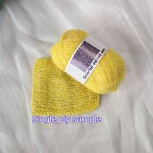5 cuộn * 40g, sợi polyester 100% mỏng, chất liệu nhung chấm bi, thích hợp cho việc đan móc thủ công, mềm mại khi chạm vào. - A - Xem 8