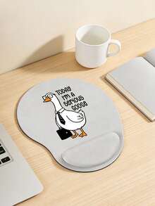 Ergonomic Goose Design Computer Mouse Pad With "Today I'm Serious Goose" Text, Ergonomic EVA Wrist Rest, Non-Slip Memory Foam Mouse Pad, Comfortable Non-Slip Base, Smooth Wrist Support Mouse Pad, Comfortable Desk Pad, Suitable For Gaming, Office, Computer, Laptop, Home Use, Graduation Souvenir, Valentine's Day, Mother's Day, Back To School Perfect Gift - Multicolor - View 5
