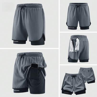 Men Plus Size Sports Shorts