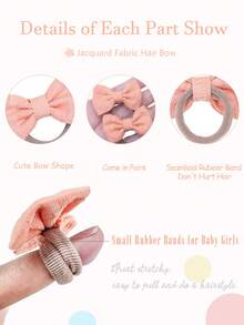 20 chiếc nơ ruy băng 2 inch với họa tiết in và thêu, phụ kiện tóc cho bé gái, băng đô co giãn, đồ trang trí tóc. - Nhiều màu - Xem 6