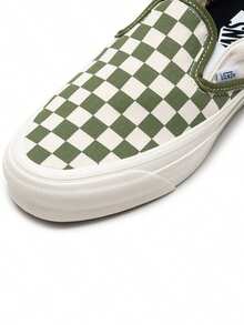 Vans男鞋女鞋Slip-On Reissue 98棋盤格一腳蹬帆布鞋低筒板鞋休閒鞋懶人鞋VN000CSECIB - 綠色 - 查看 6