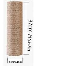 Poste rascador de cuerda de sisal, multifuncional, en varios tamaños, reemplazo de poste para árbol de gato, poste rascador vertical de gato de repuesto - Multicolor - Ver 8