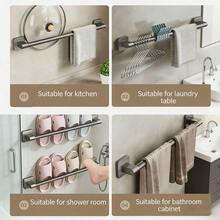 Giá để dép không cần khoan lỗ trong phòng tắm, kệ đựng đồ trong nhà vệ sinh, giá sắp xếp giày dép, giá để giày gắn tường cạnh cống thoát nước nhà vệ sinh. - Nhiều màu - Xem 5