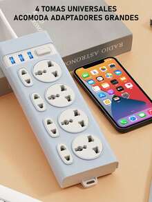 Electrical Sockets And Plugs Adaptor - Grey - View 8
