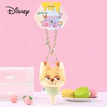 1 buah Gantungan Kunci Boneka Plush Disney Zootopia Kelinci Judy, Rubah Nick, dan Petugas Macan Tutul, Hadiah Pesta Ulang Tahun Anak, Aksesori Tas Ransel - MultiWarna - View 16